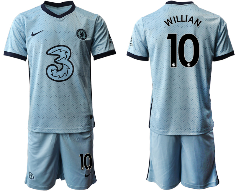Men 2020-2021 club Chelsea away Light blue #10 Soccer Jerseys1->chelsea jersey->Soccer Club Jersey